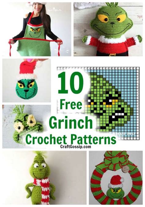 wooden grinch sign|FREE Christmas Crochet Patterns – The Grinch Pattern.